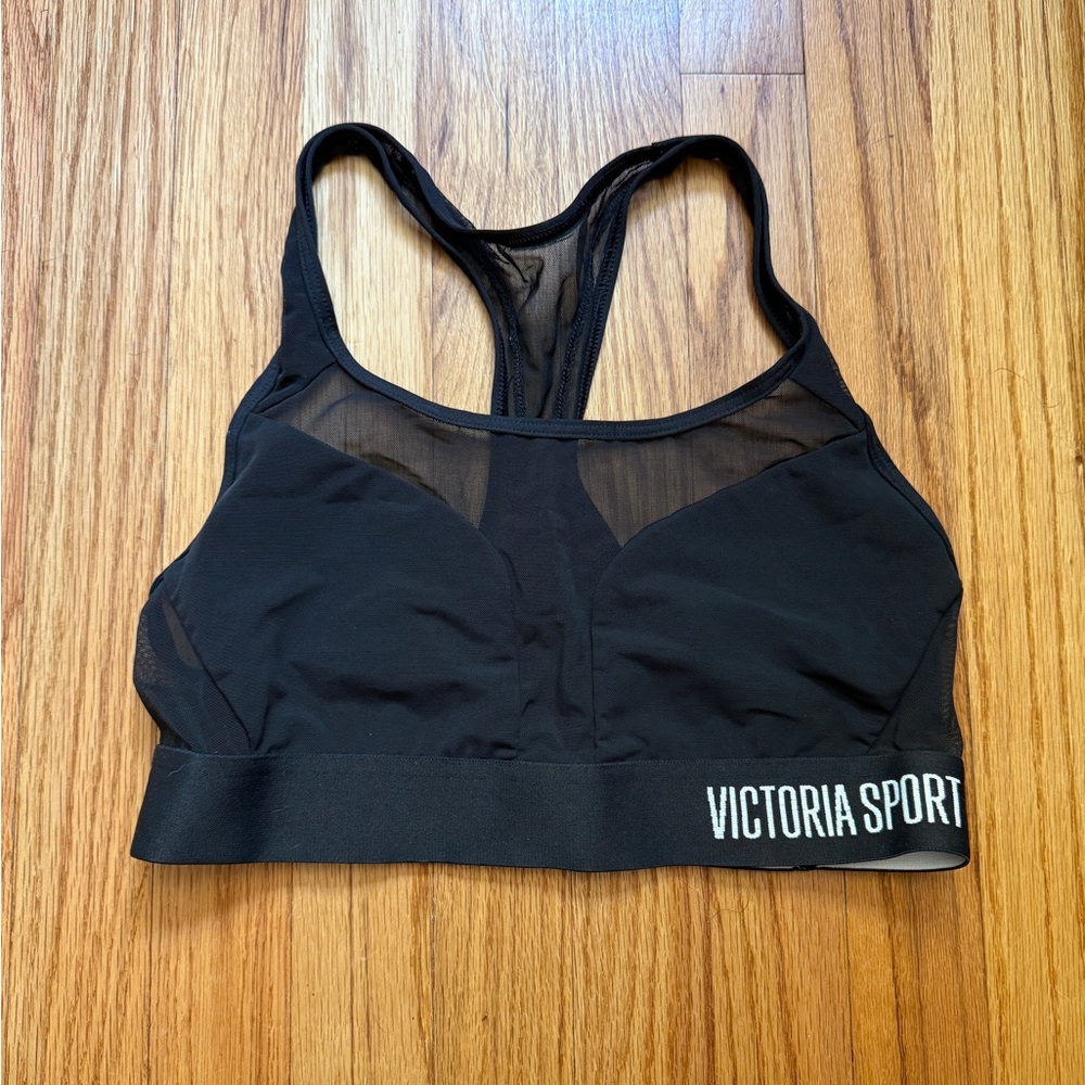 Victoria’s Secret Black Mesh Sports Bra